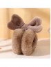 Solid Color Heart Plush Earmuff